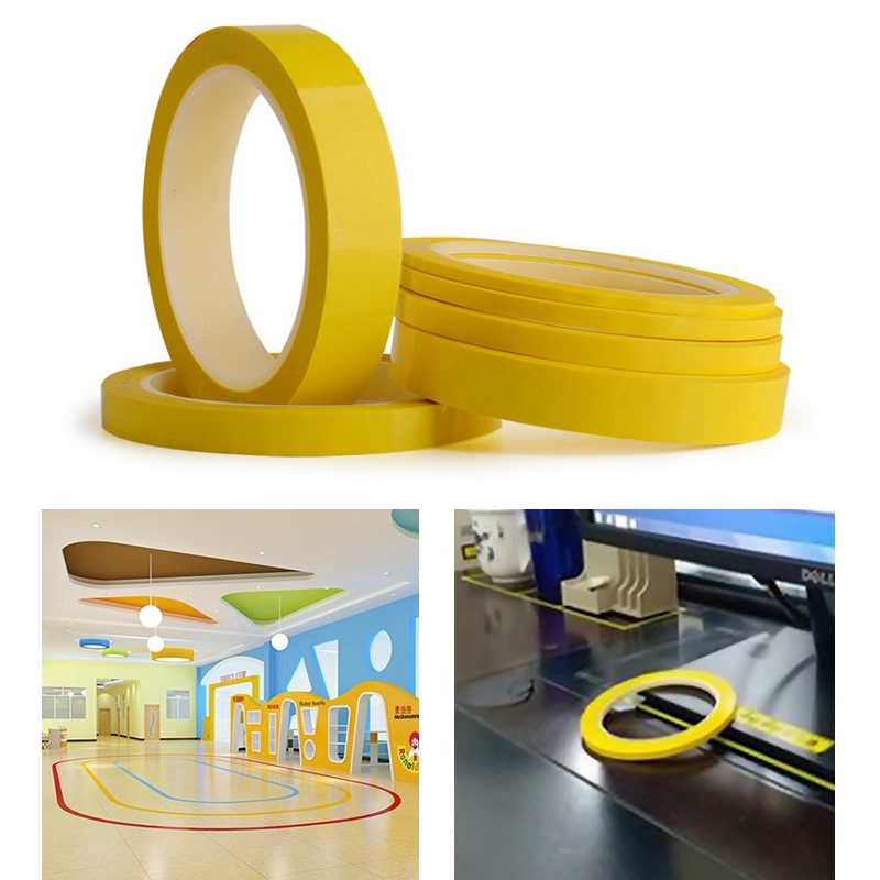 Desktop Positioning Tape 50M Marking Tape Whiteboard Color Discrimination Warning Grid Line Adhesive Tape Supply