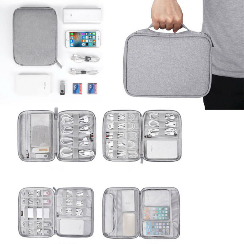 Travel Storage Bag Electronics USB Charger Case Data Cable Waterproof Bag Organizer /NO