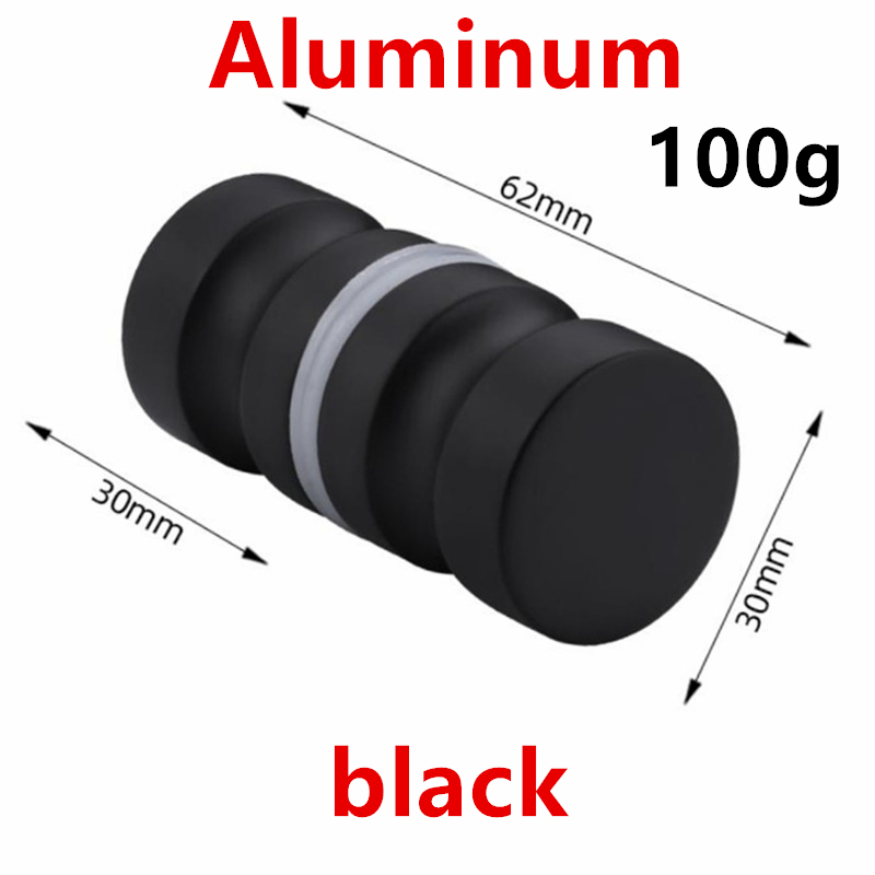 304 roestvrijstalen deurgreep 1,1 "diameter enkele glazen deurknop badkamer douchekast dubbelzijdig handvat trek met schroef: Champagne