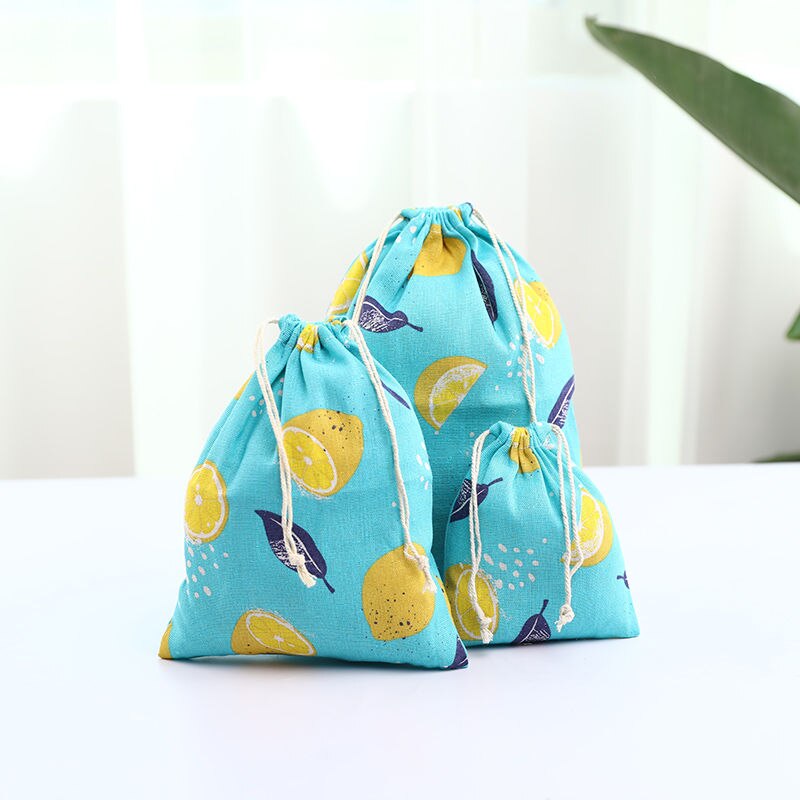 Koord Tassen Mooie Vruchten Gedrukt Harajuku Eenvoudige Canvas Kleurrijke Pouches Mode Vrije Tijd Vrouwelijke Tas