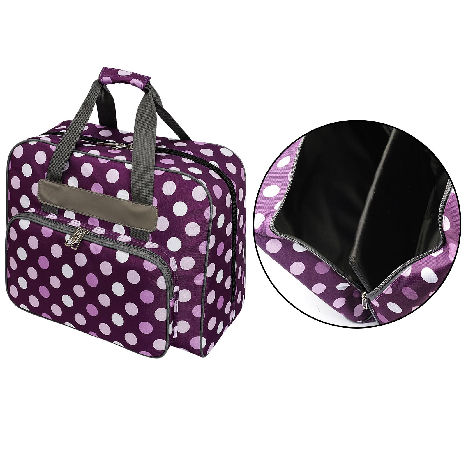 Foldable Sewing Machine Carry Case Padded Storage Cover Carrying Bag