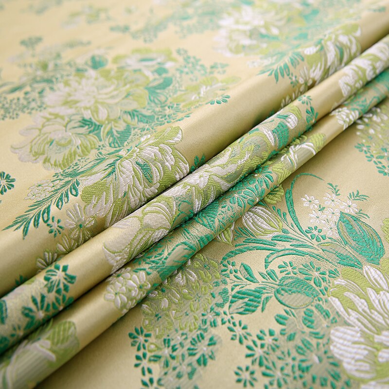 Tissu Vintage chinois imitation soie, brocart, jacquard, motif de créateur pour couture cheongsam et kimono, matériel de patchwork