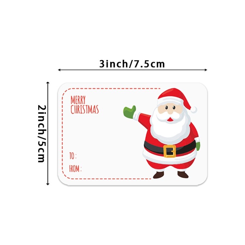 250 stücke Klebstoff Weihnachten Name Stichworte WEIHNACHTEN Aufkleber Präsentieren Dichtung Etiketten Dekor