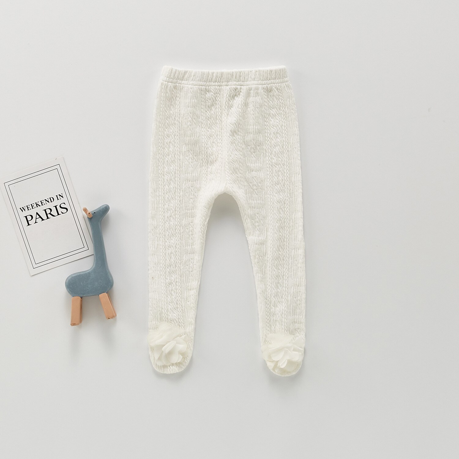 Herfst Katoen Baby Meisje Panty Effen Kleur Meisjes Panty Comfortabele Baby Broek Kids Kinderen Kous: white / 3M  59cm