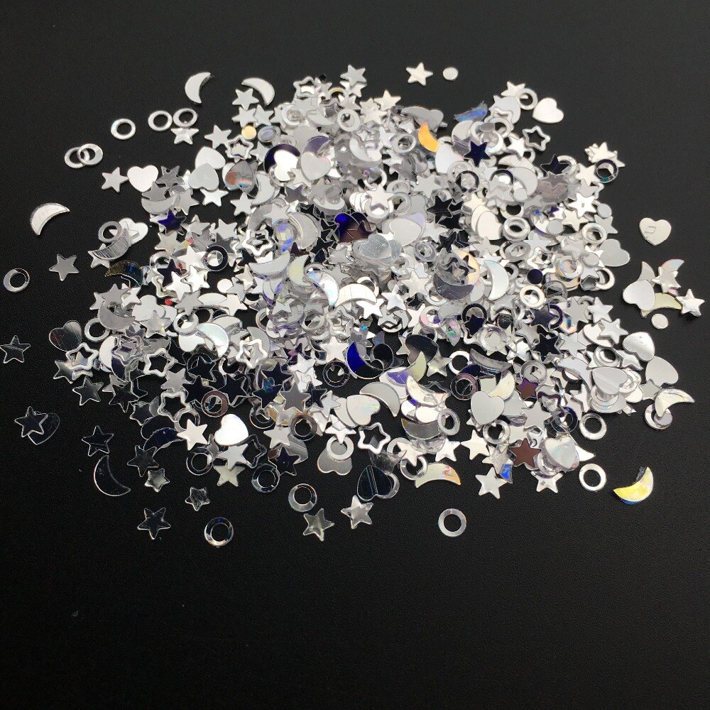 20G 3-5 Mm Crystal Transparante Pvc Losse Pailletten Glitter Pailetten Voor Nail Art Manicure/Naaien/ bruiloft Decoratie Confetti