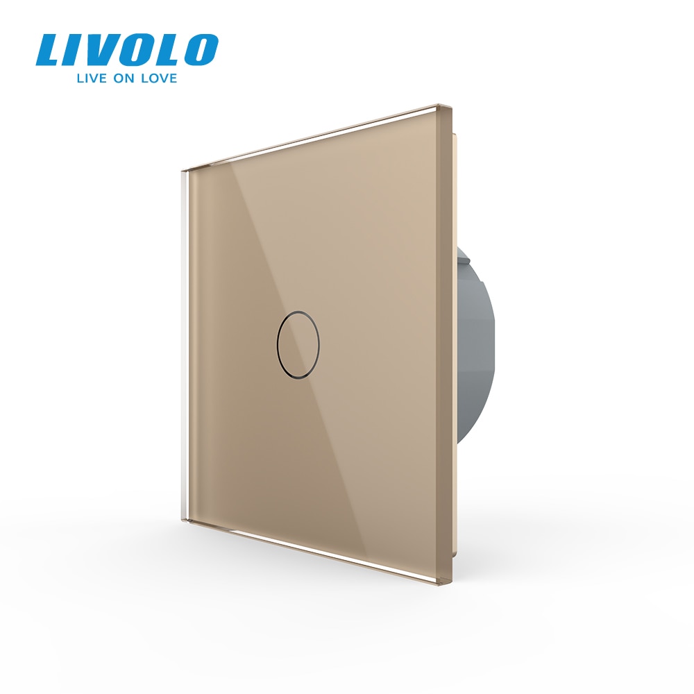 Livolo luxe Muur Touch Sensor Schakelaar, Lichtschakelaar, schakelaar power, Kristal Glas, Stopcontact, multifunctionele sockets, Gratis Keuze