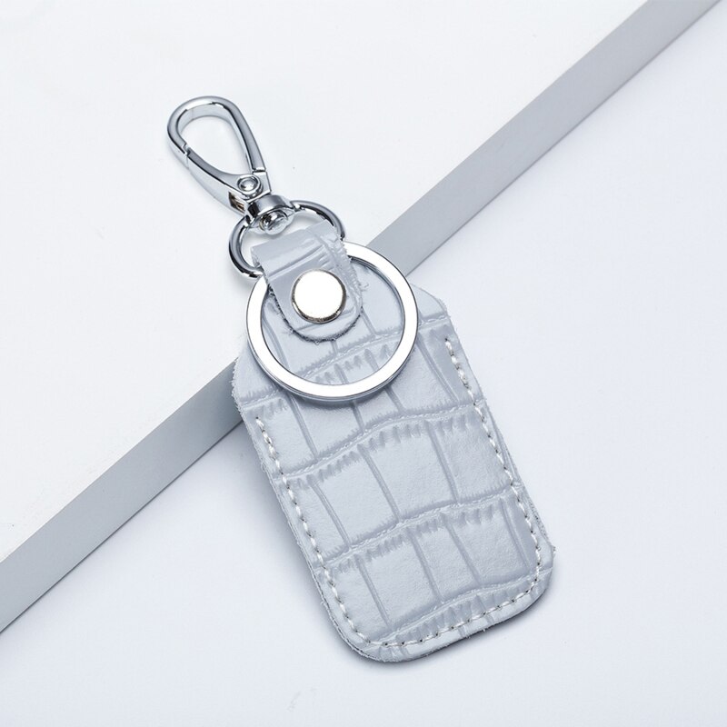 Pu Lederen Card Cover Voor Starline S96 Alarm Tag Intercom Sleutel Toegang Entree Kaart Set Autosleutel Houder Guard Kaart protecter: blue rectangle