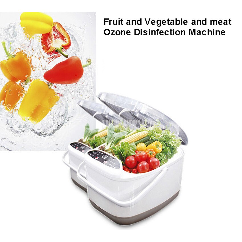 7L Household Fruit and Vegetable Ozone Washing Machine Ozone Disinfection Washer Sterilizer Sterilizing Detoxification Machine