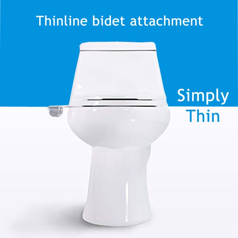 Toilet Seat with Bidet Fresh Water Spray and Self-Cleaning Nozzle and Hygienic Protection Grille, Not Electro-Mechanical Easy