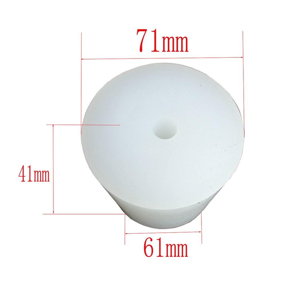 3 #-14 # siliconen Plug Met Gat voor Luchtsluis Waskolf Brouwen Wijn Food Grade Siliconen Rubber Stop: size 14