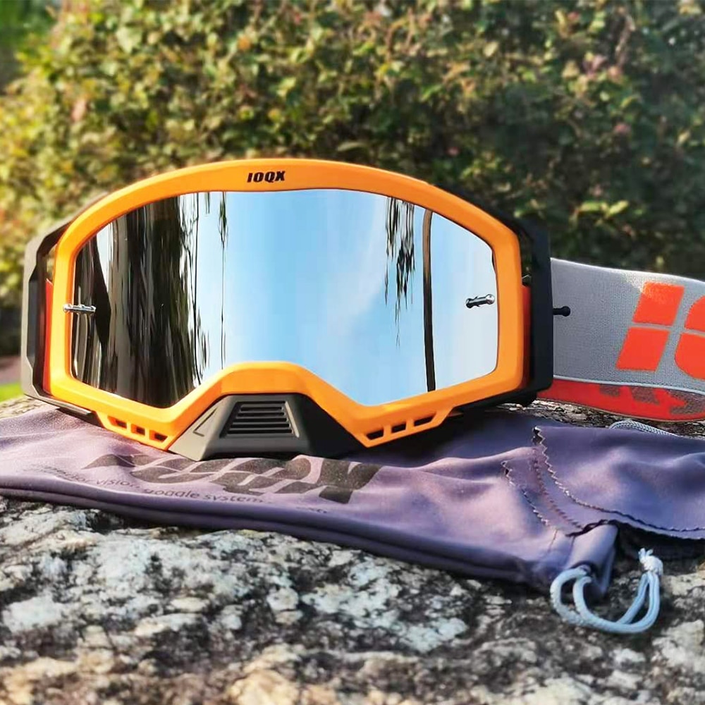 IOQX-Gafas de Motocross para descenso, protección UV contra la suciedad, a prueba de polvo y viento, MX, ATV, Gafa de esquí todoterreno
