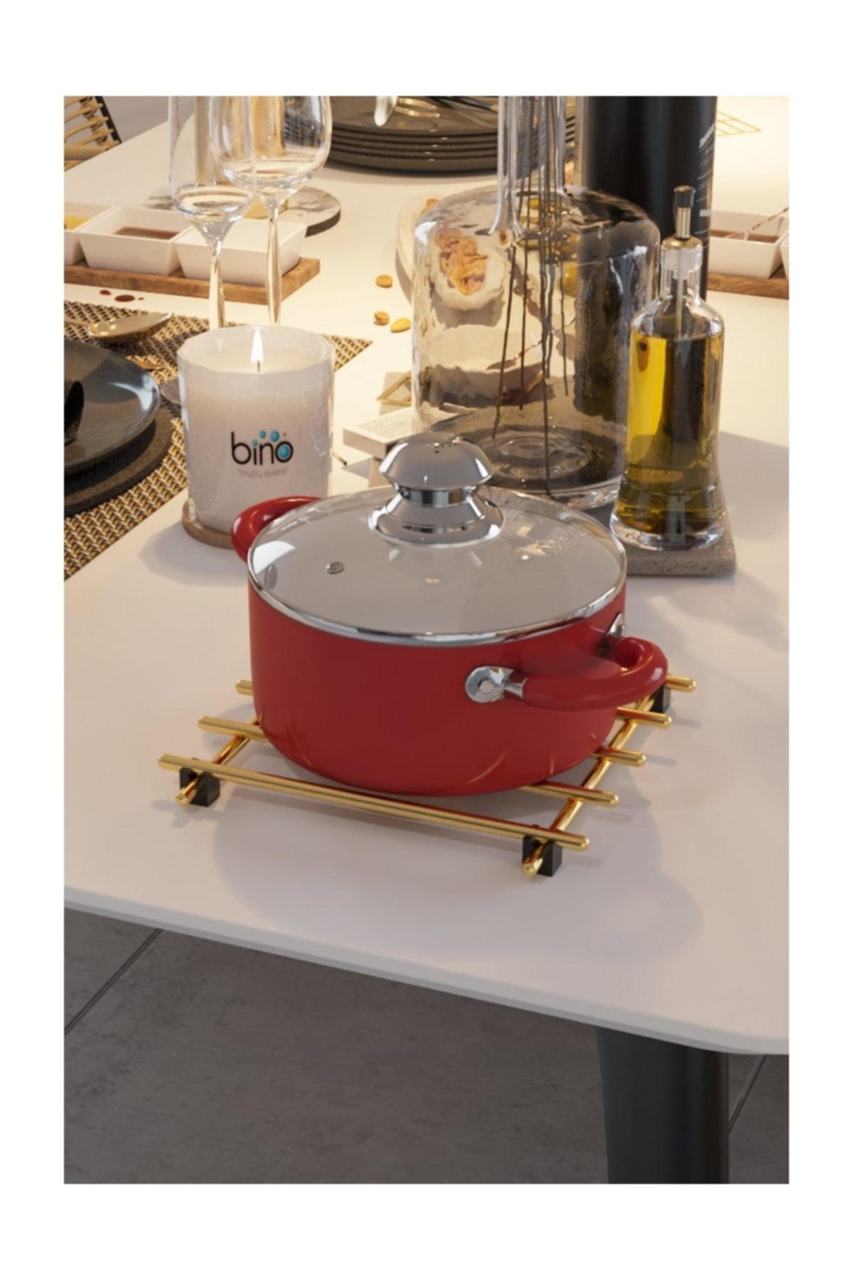 Nihale Base Protection Stand Fireproof Stainless S... – Grandado