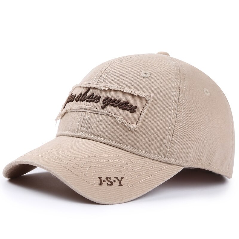 Gorra de hombre para exteriores, gorra de deporte curvada para adultos, gorra de Sol de algodón puro de verano para mujer, gorra de béisbol de talla grande para hombre joven 55-62cm: Caqui