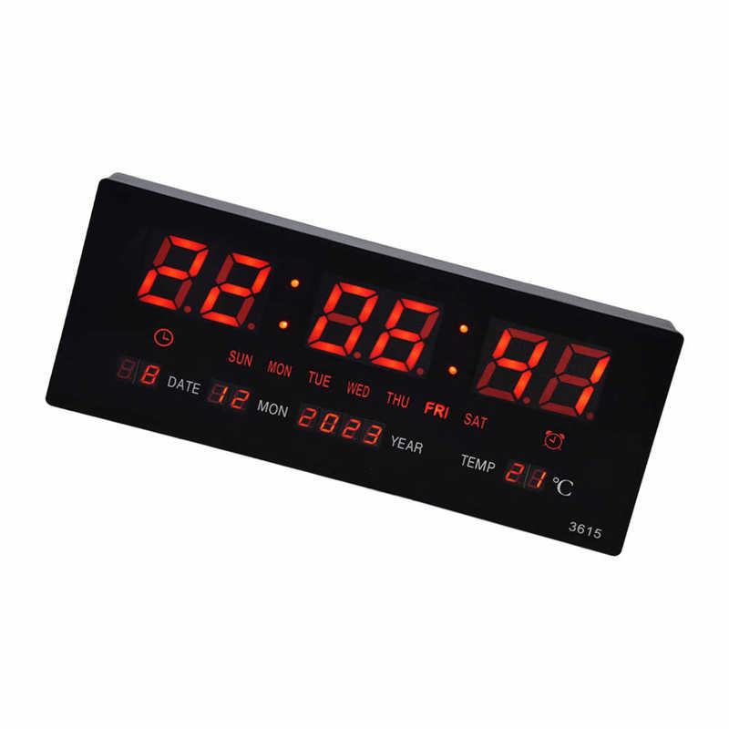 Digital Wall Clock Gym Wall Clock Clear Display for Public Place for Office for School