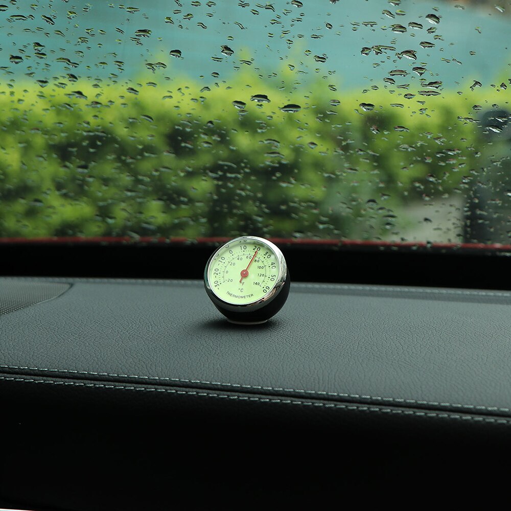 Portable 2 In 1 Car Digital Luminous Clock & Temperature Display Stick-On Backlight Electronic Screen Clock Dashboard Clocks