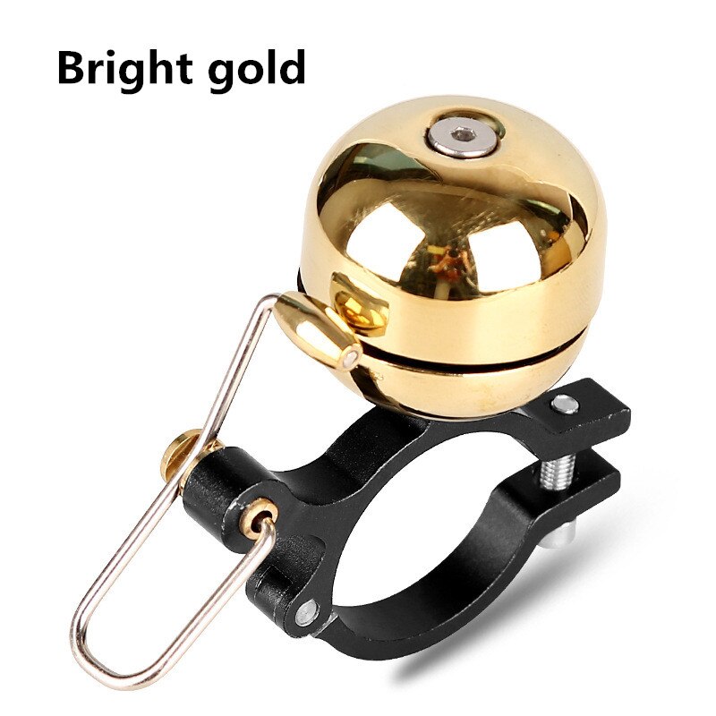 Bicycle Bell Ultra-light Installation of 20-30mm diameter handlebars for brompton bike bell: Bright gold