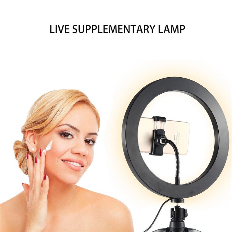 10IN Led Selfie Ring Licht Studio Fotografie Foto Ring Vullen Licht Met Statief Voor Smartphone Make Video