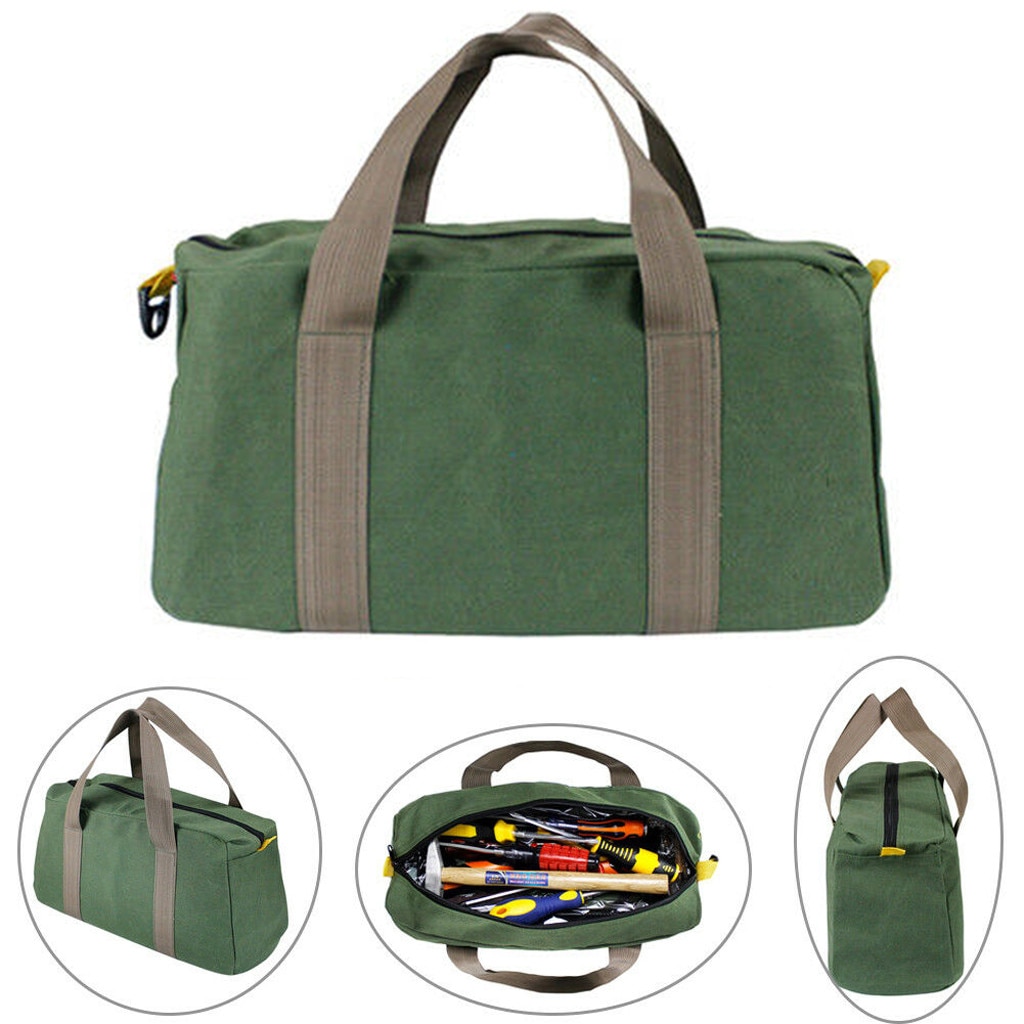 Tassen Voor Mannen Mechanica Tool Bag Canvas Multifunctionele Opslag Hand Gereedschapstas Draagbare Toolkit Hand Tas bolsa # A35