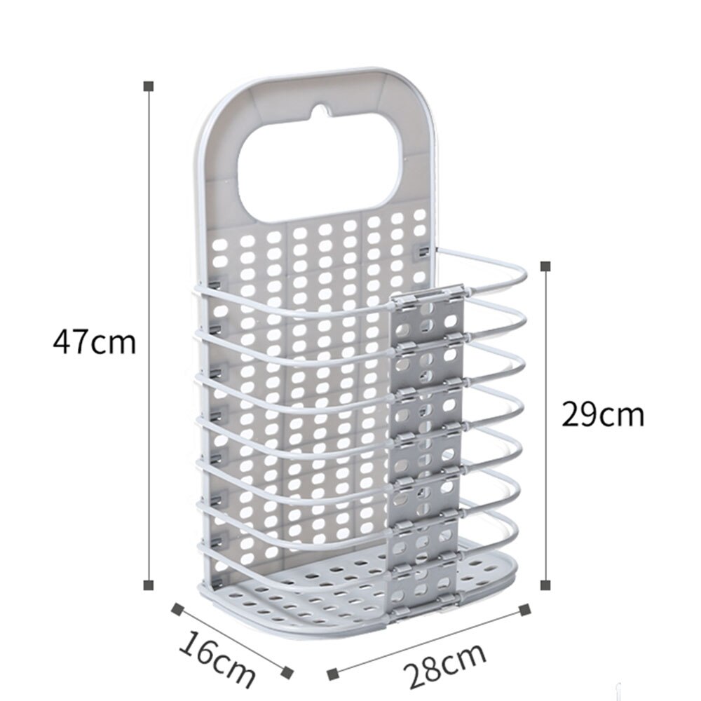 Dirty Clothes Basket Household Toy Storage Container Clothes Storage Buckets Foldable Wall Hanging Toilet Dirty Clothes Holders: Dark Khaki