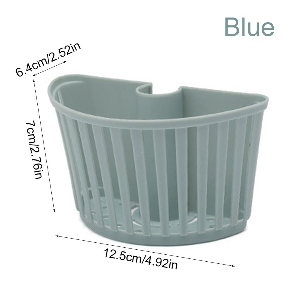 Drain Rack Trash Rack Sink Plastic Hanging Basket Store Kitchen Supplies: Blue