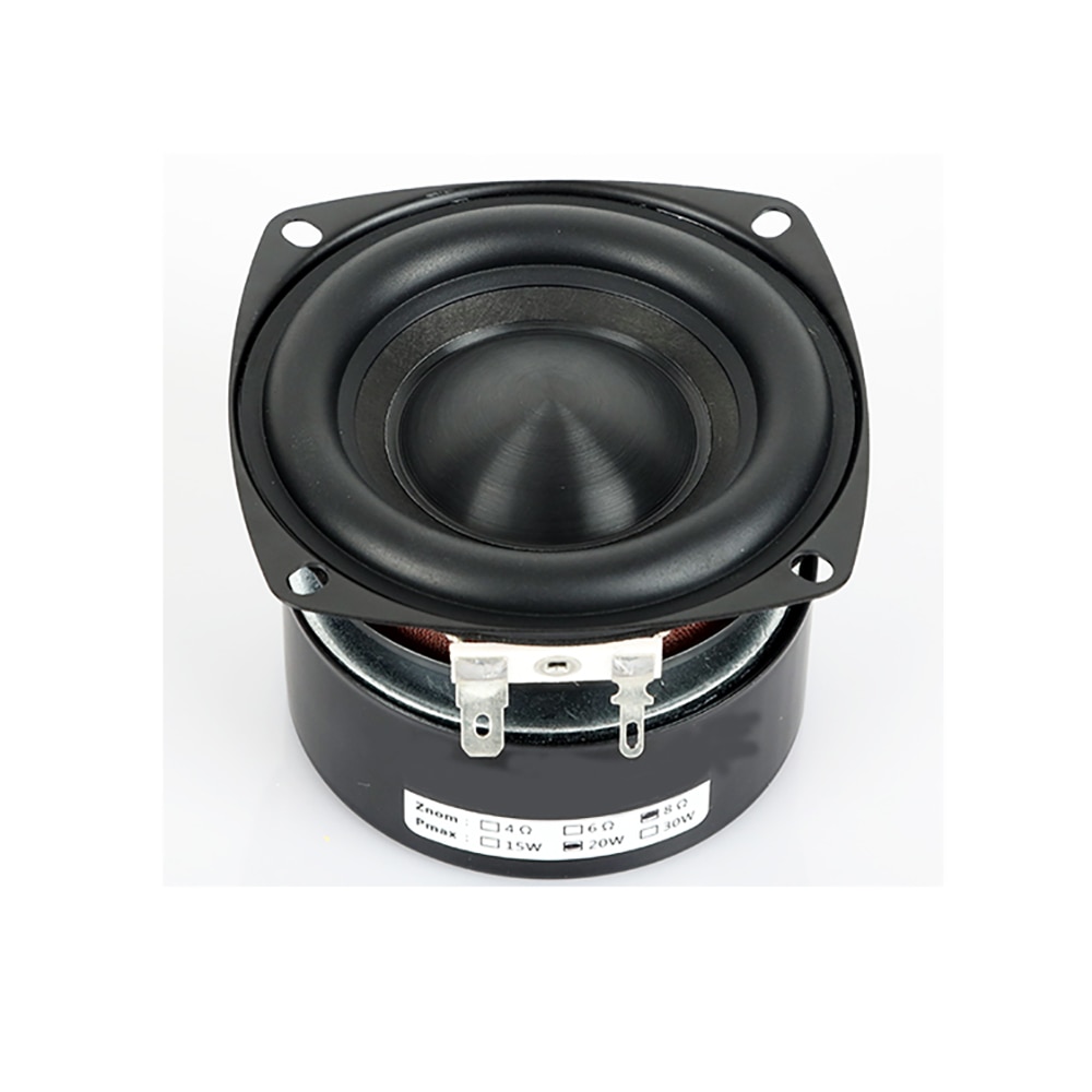 Haut-parleur de caisson de basses 3 pouces, 4, 8ohm, 25W, HIFI, pour Home cinéma, Audio, DIY, accessoire 1 pièce