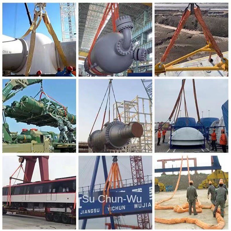 Flat Sling Lifting Sling Synthetic Fiber Sling Industrial Crane Crane Lifting Sling National Standard Wear-resistant 1T/2T/3T