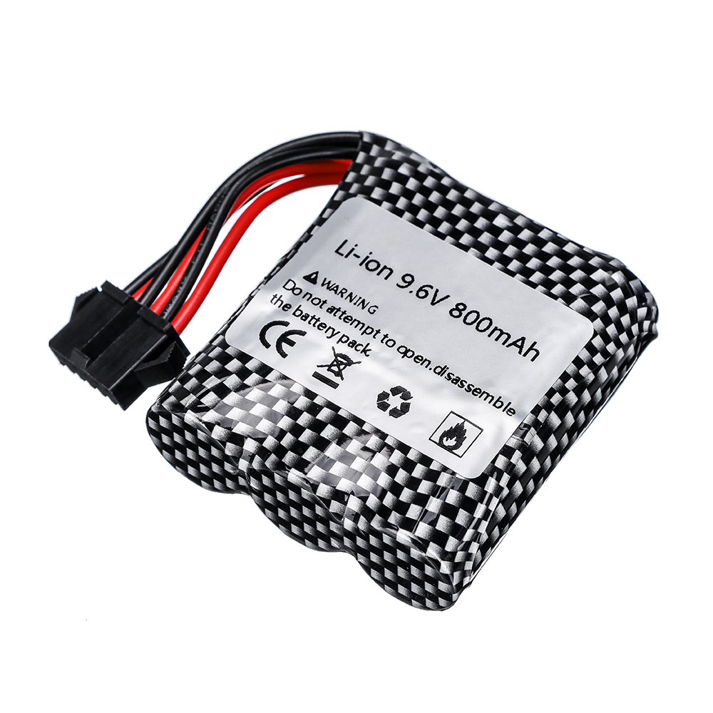 9.6v li-ion batteri for 9115 9116 s911 s912 rc bil lastebil ekstra oppgradering 9.6v 800 mah 9115 9116 oppladbart batteri for leker bil