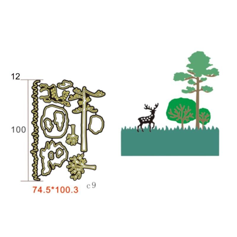 DIY Scrapbook Cutting Dies Handmade Paper Stencils Scenery Love Pattern Embossing Templates Decorative Accessories: C