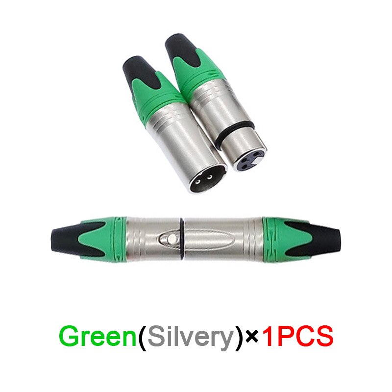 Xlr stecker Audio- stecker mikrofon stecker 3Stift lautsprecher stecker männlich &Ampere; weibliche farbe mic stecker: Grün / Männlich EinfüGen