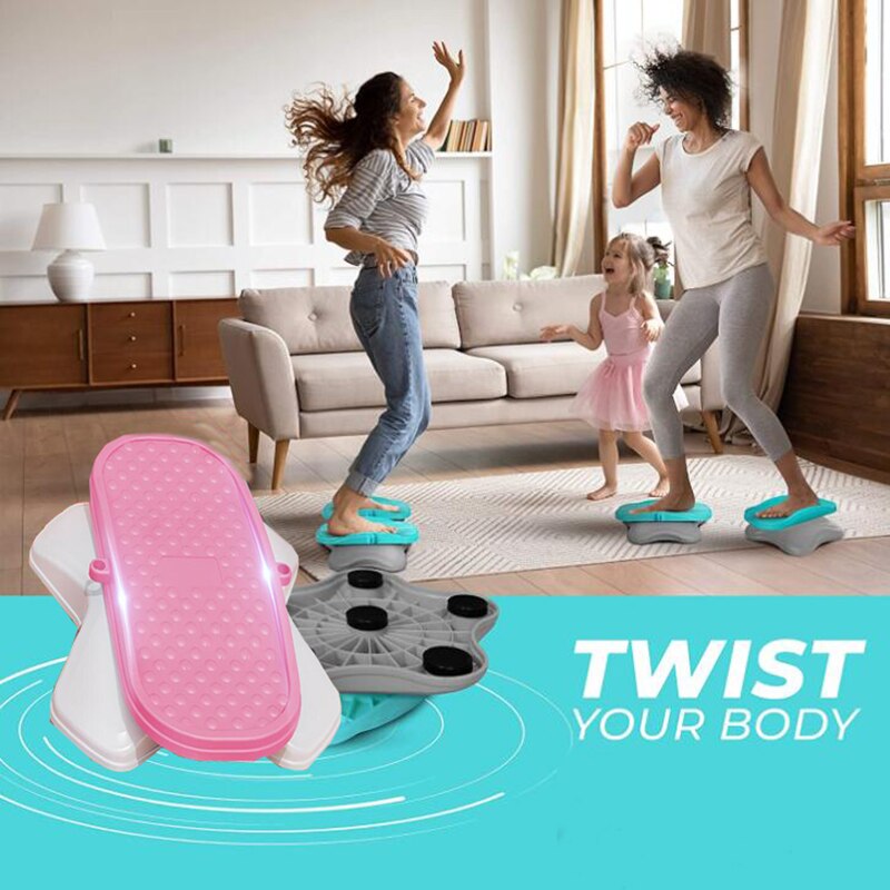 Twister Board Taille Twist Portable Balance Fitnessapparatuur Twisting Disc Aërobe Oefening Dubbele Pedaal Body Toning Workout