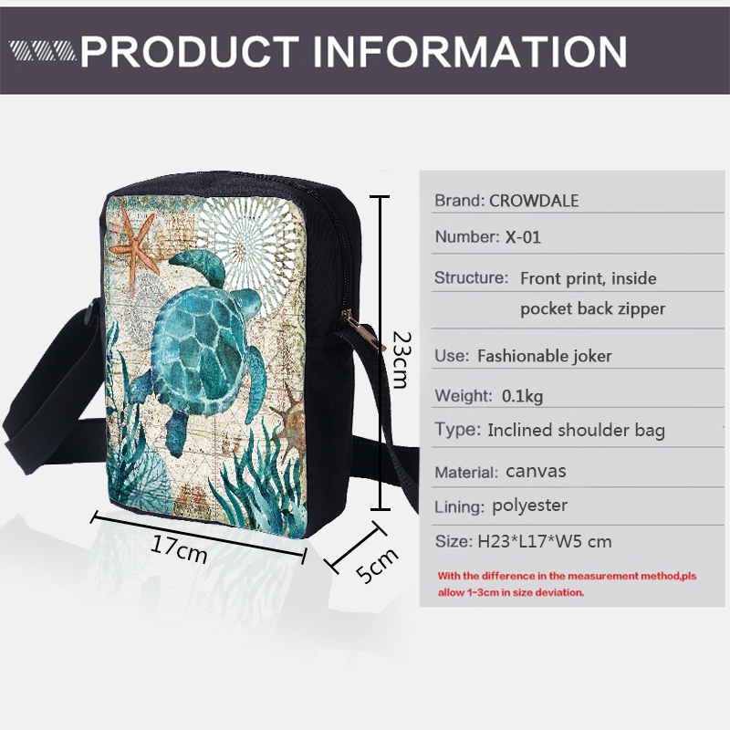 CROWDALE DIY Vrouwen Messenger Bags Bohemian stijl Schoudertas Kinderen Crossbody Tas voor Meisje reistas 23cm x 17cm x 5cm