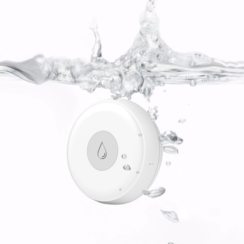 Smart Home Water Leak Sensor Wireless Flooding Detector Water Leakage Detection Alert Water Level Overflow Alarm Tuya App Contro