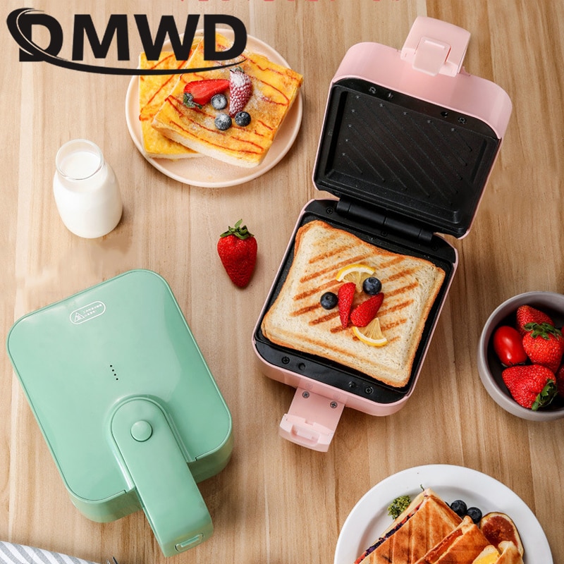 DIY Sandwich Maker Oven Breakfast Machine Plate Light Food Waffle Maker Multi-Function Heating Toast Pressure Grill Toaster