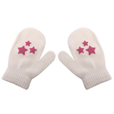 Kids Dot Ster Hart Patroon Wanten Jongens Meisjes Zachte Breien Warme Handschoenen Mode: 1