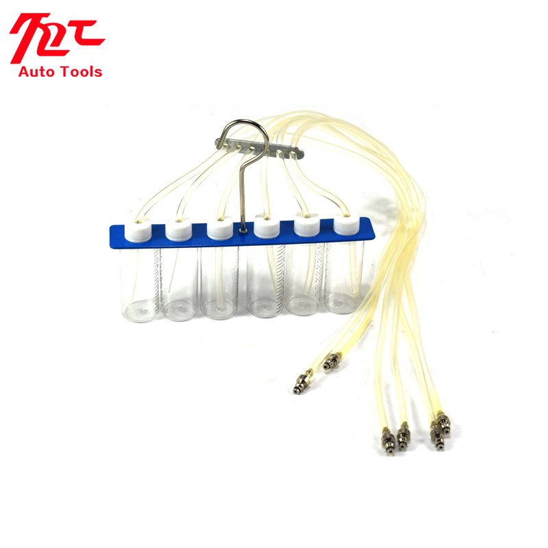 Diesel Injector Flow Meter Test Kit Common Rail Adaptor Fuel Tester Set Tools