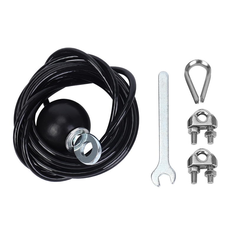 ELOS-Gym Adjustable Cable Wire Rope Heavy Duty Steel Replacement Parts for Home Gym Fitness Cable: Auburn