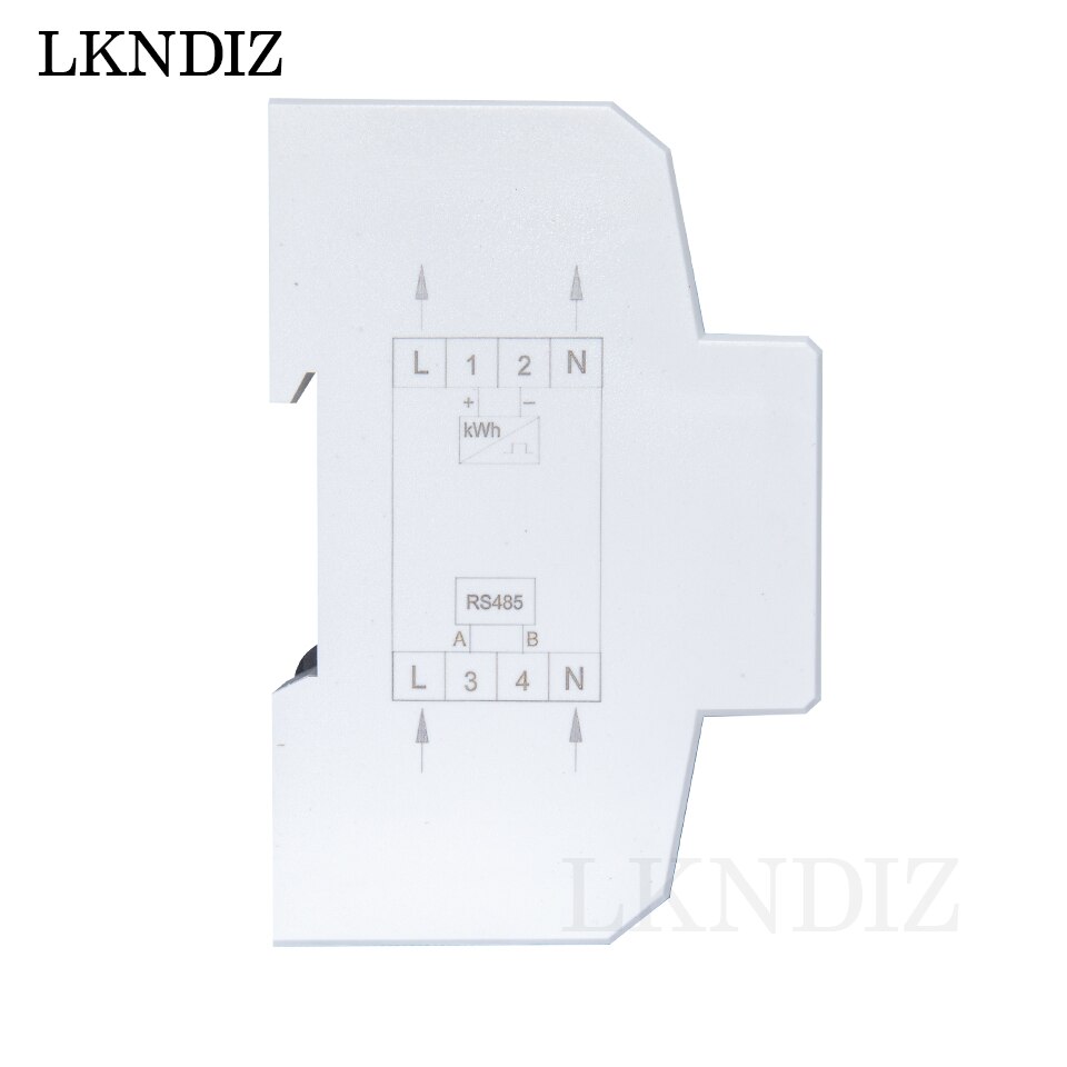Single Phase 5(100)A 230V AC RS485 Modbus RTU Energy Meter Electric Consumption Meter Monitor Backlight DIN Rail