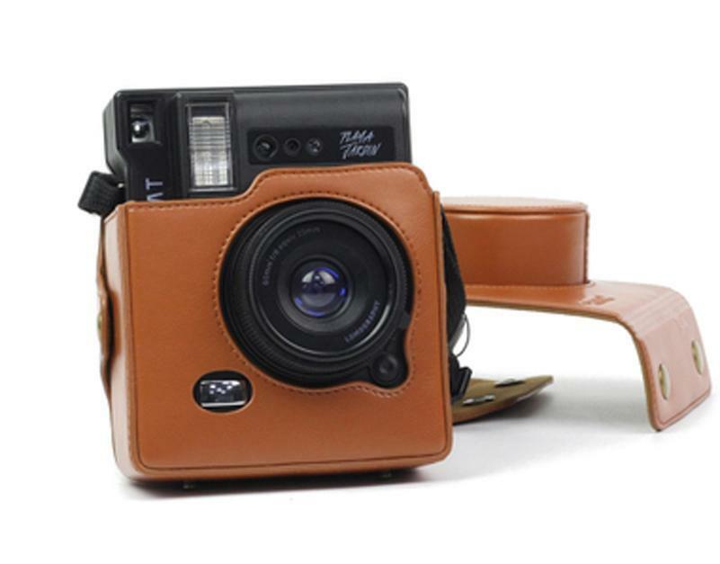 Lederen Camera Tas Voor Lomography Lomo' Instant Automat Bruin