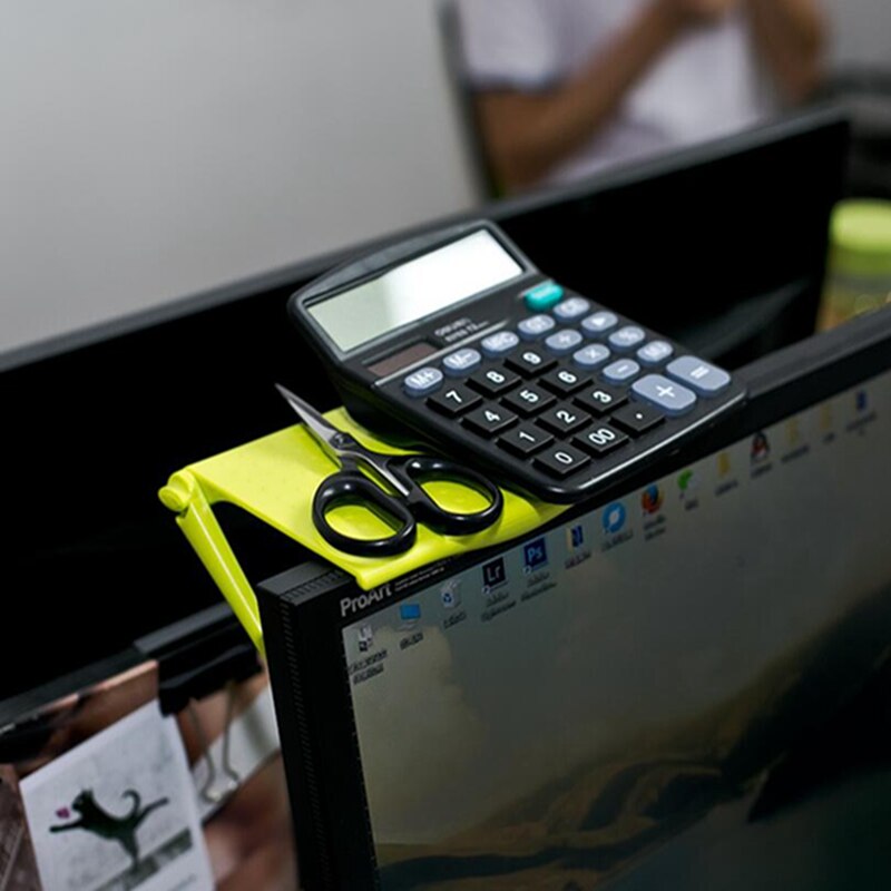 Multi-function Computer Monitor Riser Desktop Support Plastic TV Rack Display Stand Locker Supplies