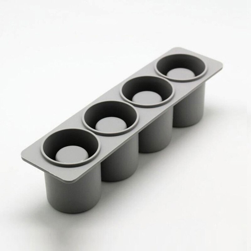 Handmade Silicone Cement Molds 4 Holes Succulent Plants Pot Concrete Mould DIY Pen Holder Decorative Tool