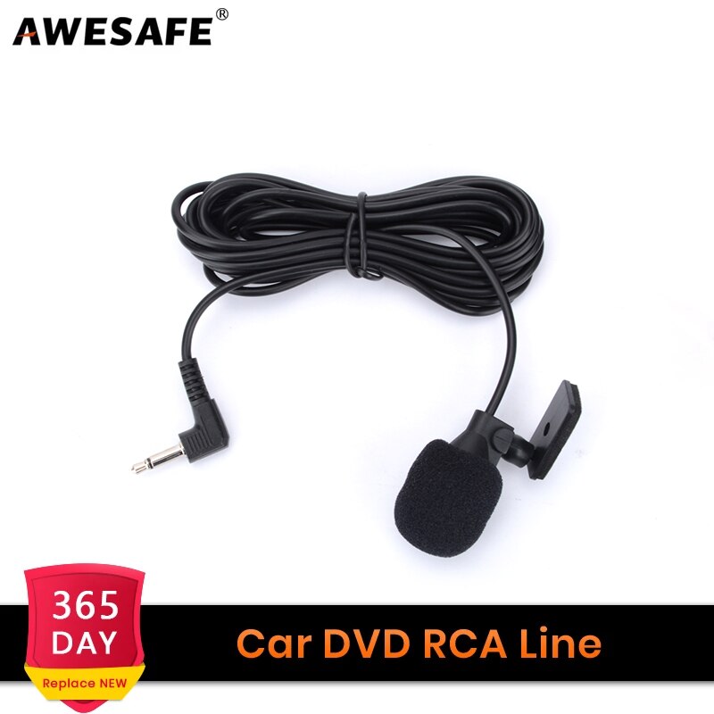 AWESAFE autoradio cavo di uscita RCA cavo adattatore aux-in microfono esterno