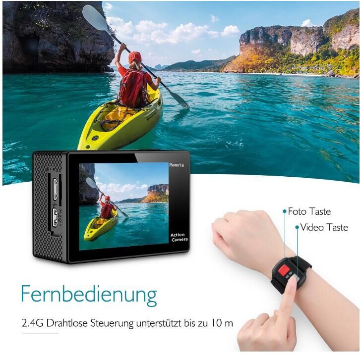 Action Camera Wireless Wrist Remote Control for Sports Camera EK7000/EK7000 Pro Wrist 2.4G Remote Controls