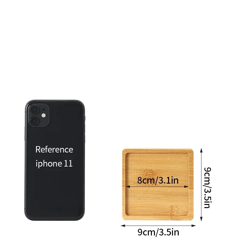 Nordic Decoratief Dienblad Houten Dienblad Retro Ronde Serveerschaal Fruit Dessert Opbergbakken Koffiekopje Mat Pad Home Decor Mohamedajuan: Licht Geel