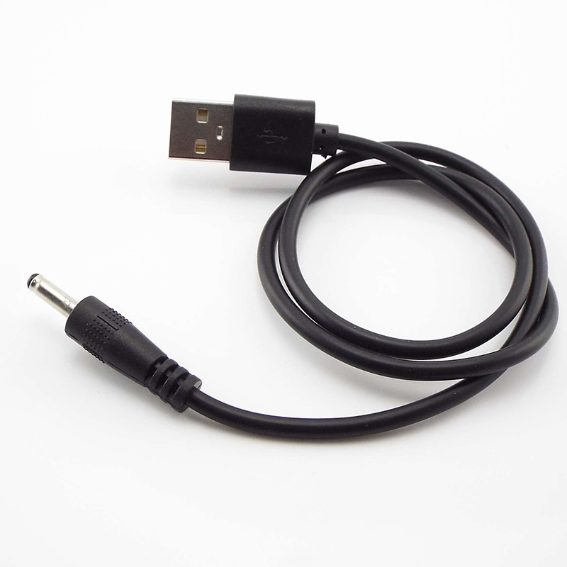 Cable de carga de puerto USB a CC de 1M, conector de enchufe CC 5,5x2,1 5,5x2,5 3,5x1,35 4,0x1,7 2,5x0,7mm, Cable de extensión de fuente de alimentación