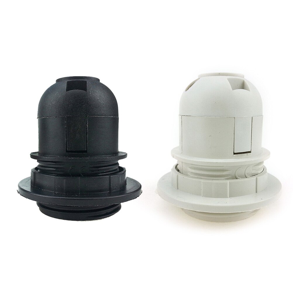 Brand E27 Lamp Bulb Holder Edison Screw Cap Socket White/Black Pendant Ceiling Light