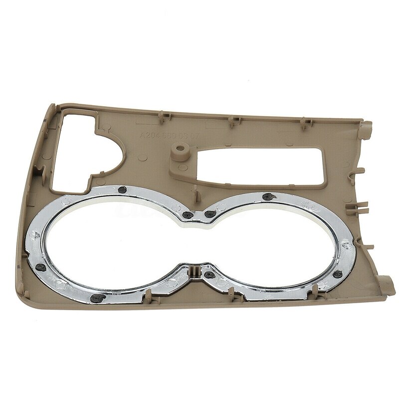 ABS Beige Color Console Cup Holder Trim Cover for Mercedes C-Class W204 C300 2046800307