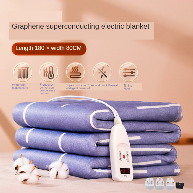 Waterproof and Mite-Proof Dual-Control Constant Temperature Intelligent Electric Blanket for Safe and Rapid Heating of 220V