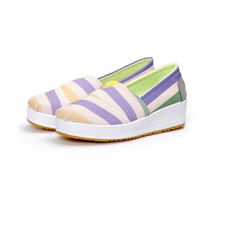 Skor kvinna sneakers klassiska casual skor student plattform dam hem