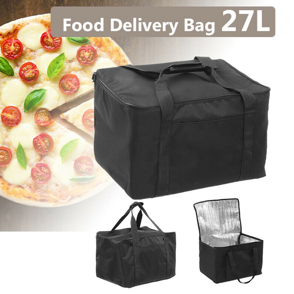 Drink Holding Lunch Pizza Pies Ice Pack Food Bag Picnic Waterproof Portable Thermal Storage Insulation Carrier Takeaway