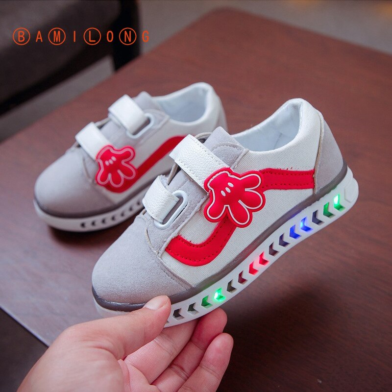 Bamilong Kinderen Led Schoenen Jongens Verlichte Sneakers Peuter Meisjes Gloeiende Schoenen Baby Kids Casual Sneakers Met Lichtgevende Zool S188